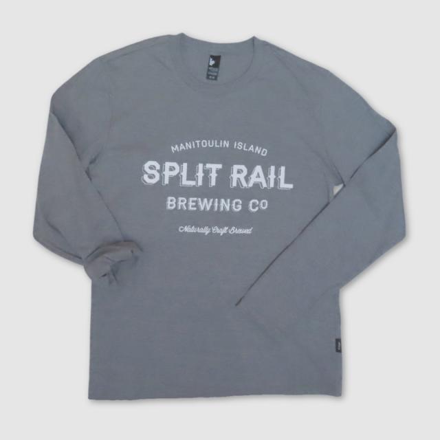 Split Rail long sleeve shirt (unisex, grey)